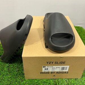 Adidas Yeezy slides, size 10 US, color onyx. New with box!